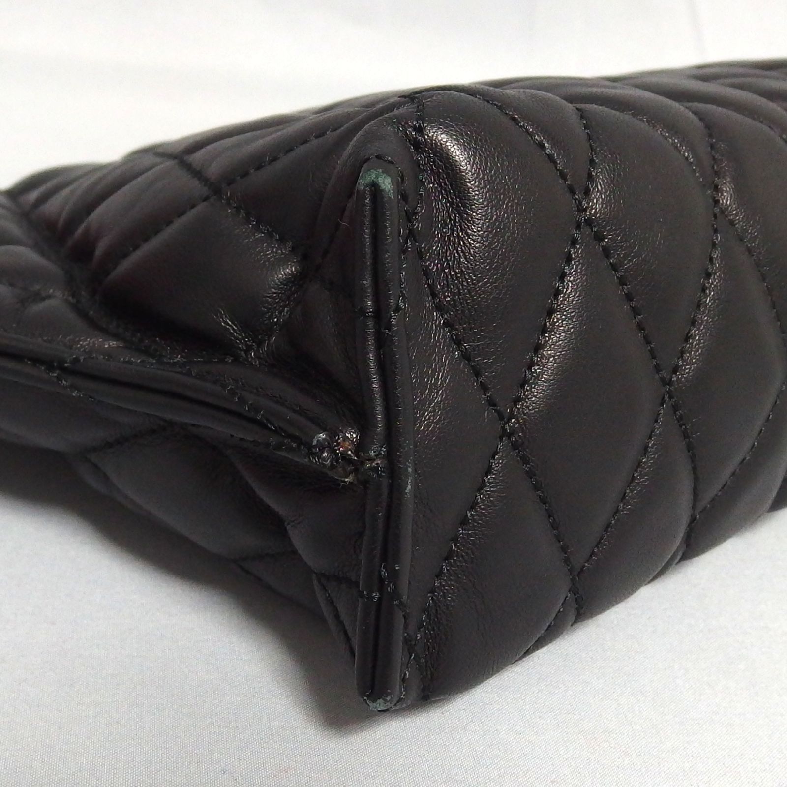 良品☆J&M DAVIDSON BATEAU ダイヤモンドキルト ナッパレザー 2Way 