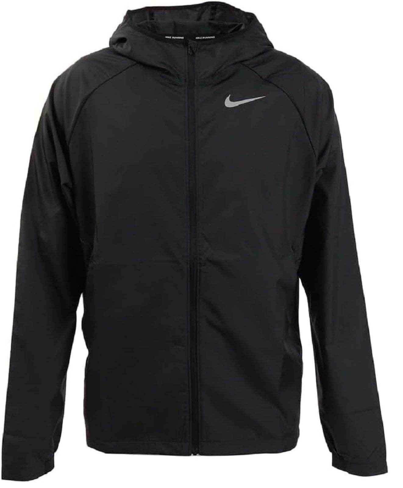 NIKE ナイキ エッセンシャル フーデッド 軽量薄手ランニングジャケット ウインドブレーカー L 176-184cm BV4871 ブラック ‎ブラック ‎‎ ‎‎‎L 176-184cm 胸囲 97-103cm