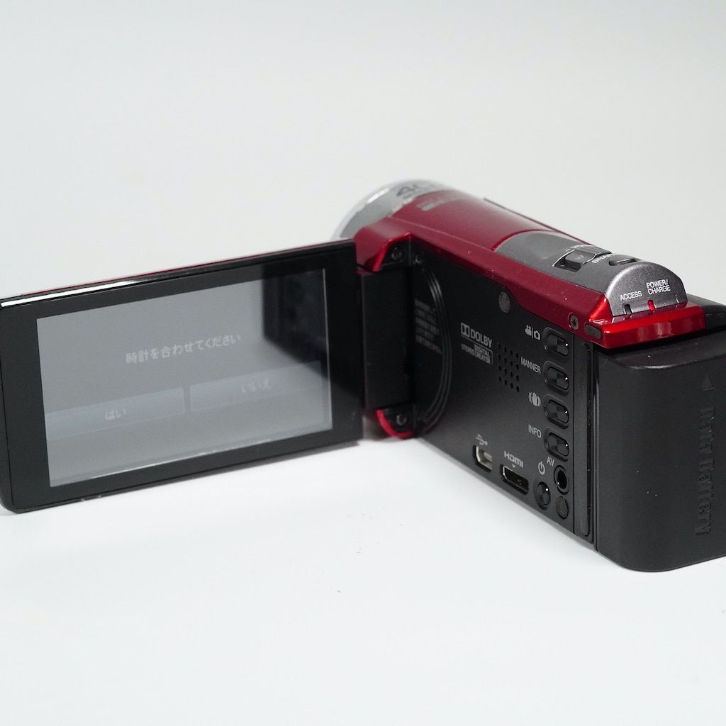 JVC Victor Everio GZ-E600-R レッド ビデオカメラ 動作OK 1週間