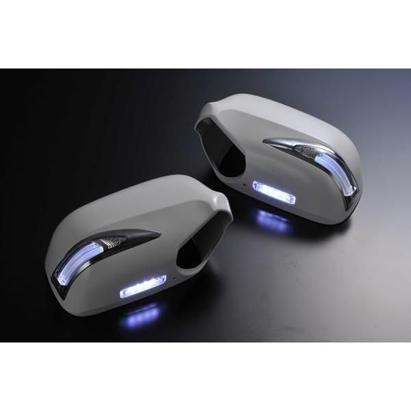 20系 セルシオ 16系 アリスト 前期 17系 クラウン 前期 Revier Type LS LEDウインカーミラー 塗装済み カバー交換式 フットランプ ポジション機能付き トヨタ ドアミラー ウィンカー 15系 クラウン マジェスタ にも