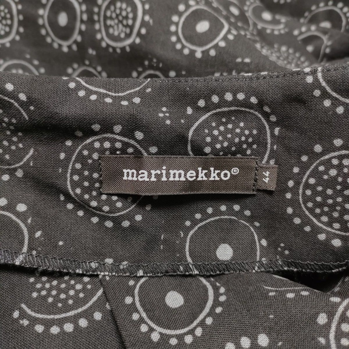 marimekko(マリメッコ) ワンピース サイズ44 L レディース - 黒×ピンク ...