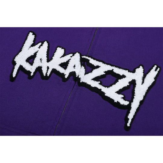 ◆Kakazzy◆フルジップ パーカー パープル 送料込 Kakazzy Full Zip Hoodie Purple – kakazzy