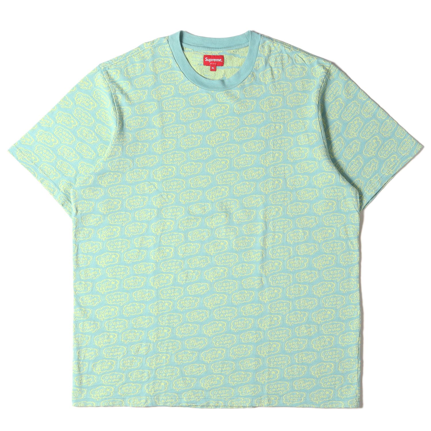 美品 Supreme シュプリーム Tシャツ サイズ:XL 22SS ジャガード 総柄