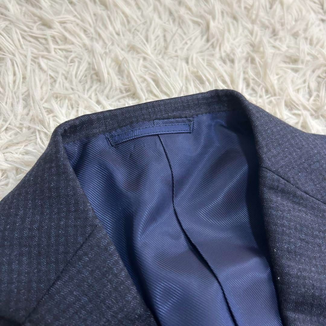 ネイビー 千鳥格子