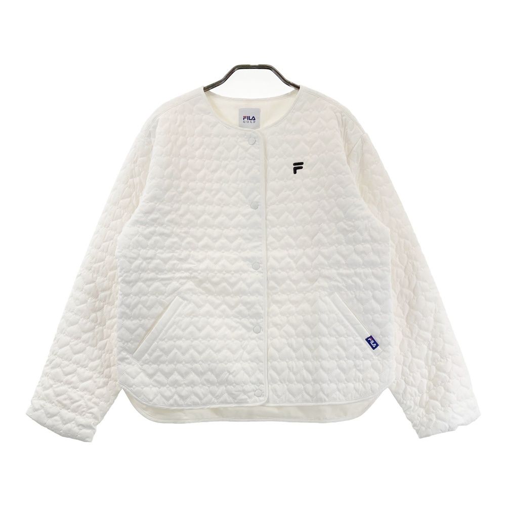 FILA ゴルフ中綿ジャケット ホワイト 総柄 FILA GOLF フィラゴルフ