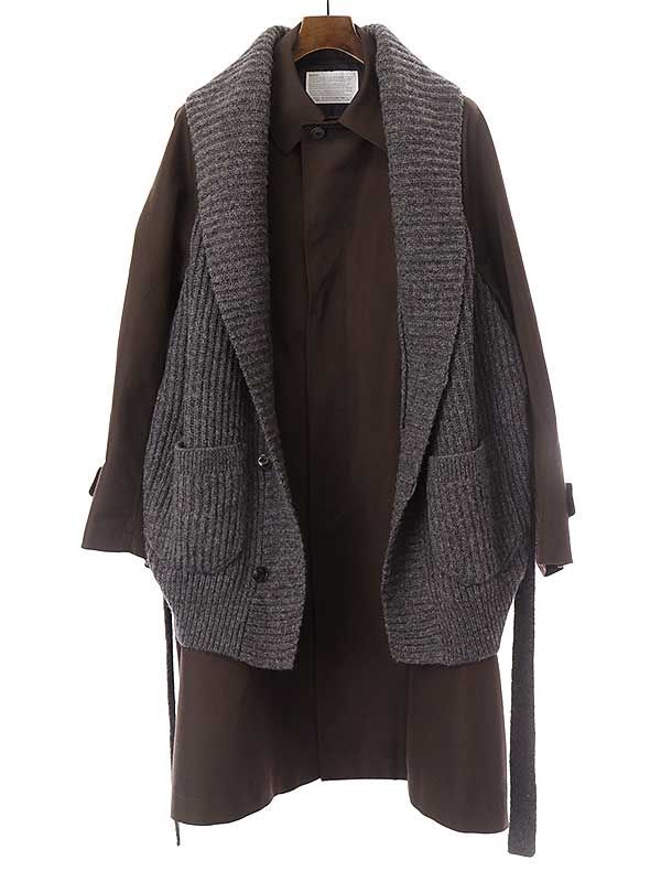 kolor ニットドッキングステンカラーコート kolor(カラー)】 ニットドッキングコート｜PARIGOT ONLINE