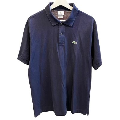 ラコステ LACOSTE ポロシャツ 半袖 ワンポイント ロゴ 薄手 6 約XL