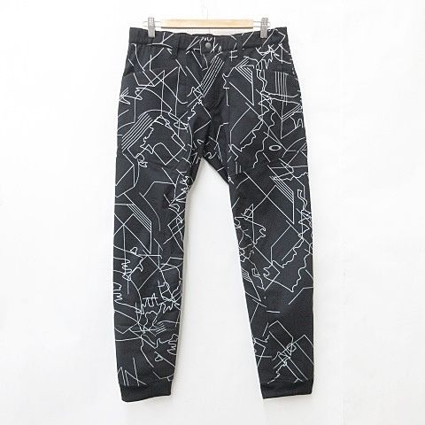 オークリースカルコレクション OAKLEY SKULL COLLECTION ゴルフ スポーツウエア パンツ ジョガーパンツ 2025年モデル 2WAY リバーシブル プリント 総柄 ボア 刺繍 防寒 黒 白 ブラック ホワイト XL