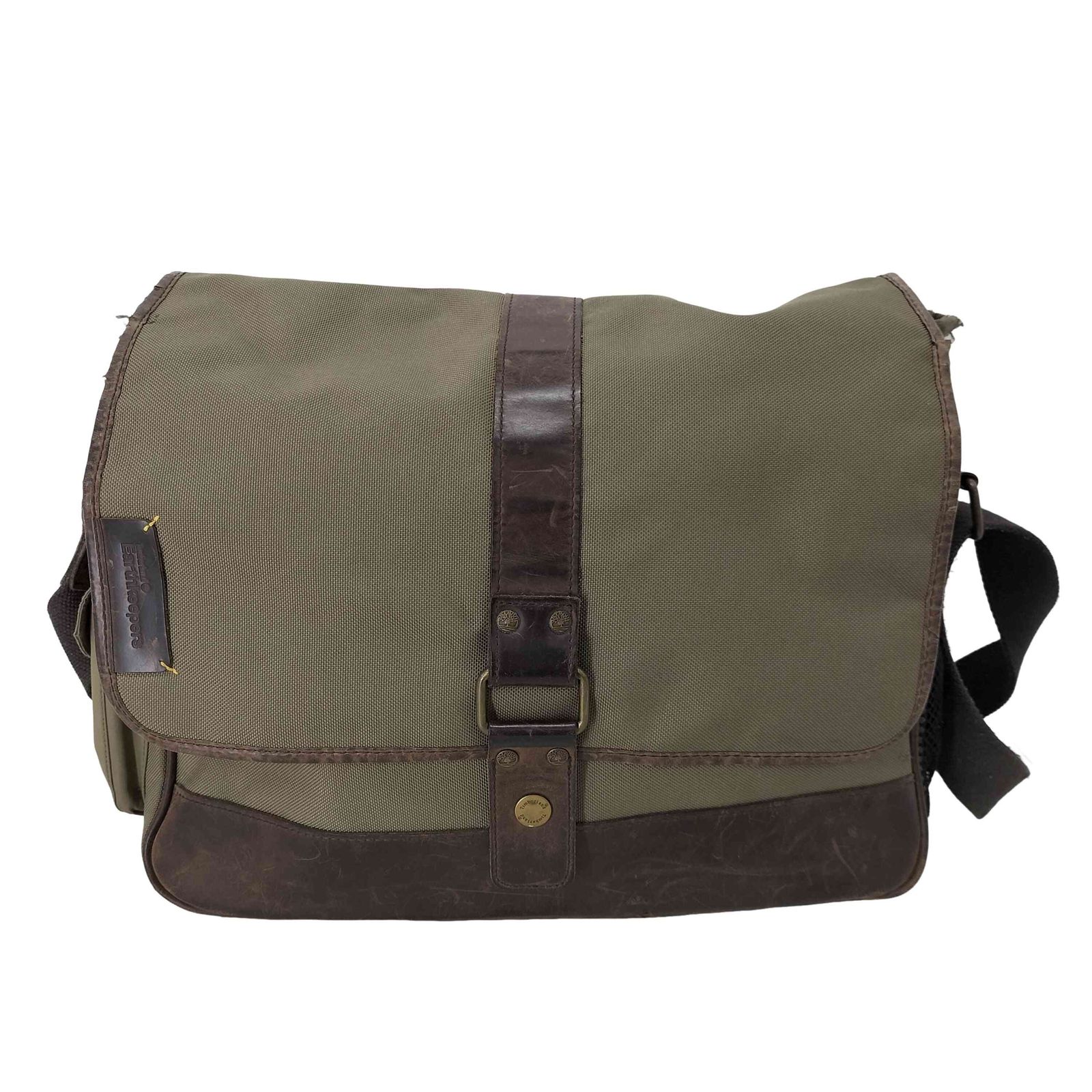 【美品】USA限定販売品　希少 Timberland ショルダーバッグ 本革 セール】オールジェンダー セイヤー クロスボディ バッグ