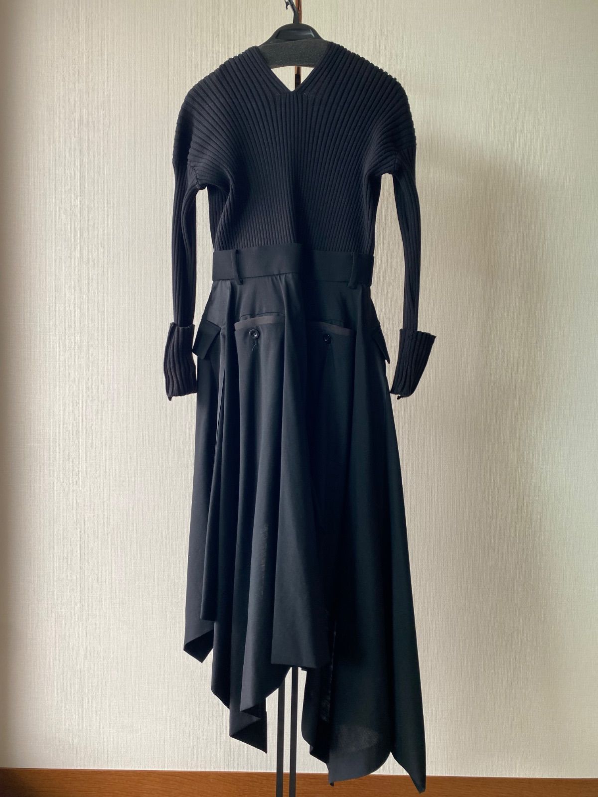 サカイ sacai アシンメトリーワンピース size1 5529 - メルカリ