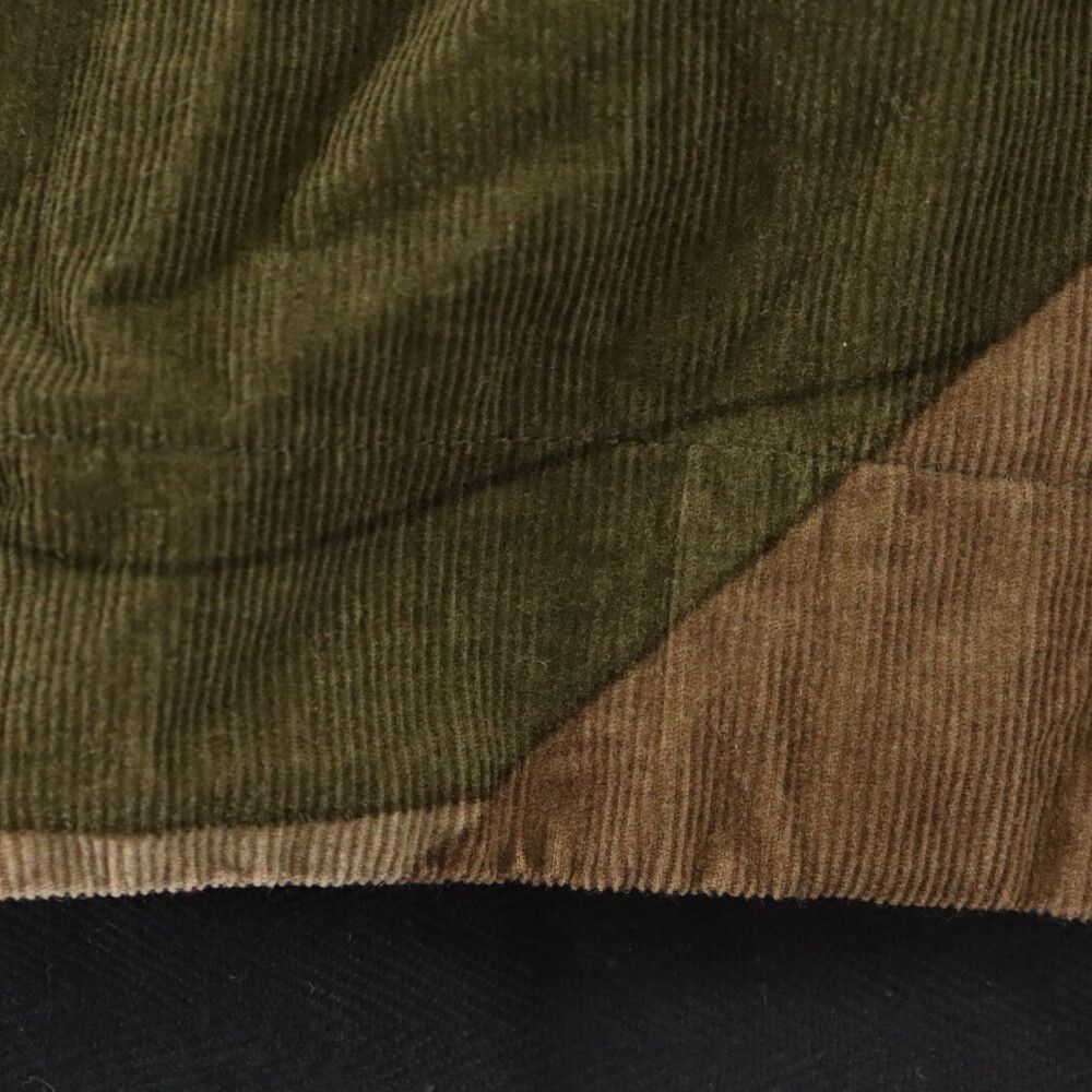 Sacai サカイ 21AW×KAWS Short Sleeve Corduroy Shirt 21-02573M カウズ ショートスリーブコーデュロイシャツ 半袖 カモフラ グリーンカモ Sacai (サカイ) 21AW×KAWS Short Sleeve Corduroy Shirt 21-02573M
