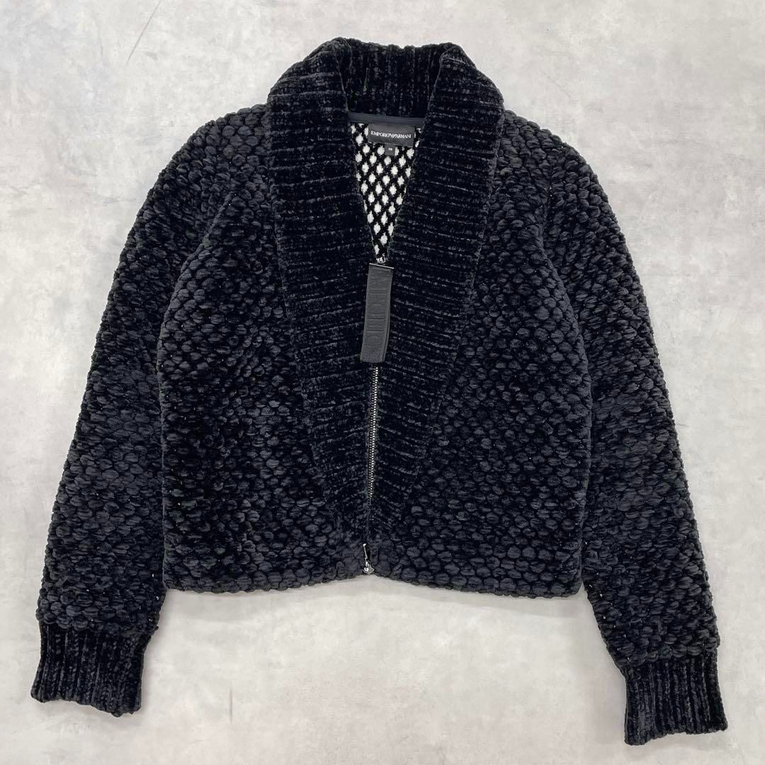 EMPORIO ARMANI エンポリオアルマーニ ベルベットジャケット フロント