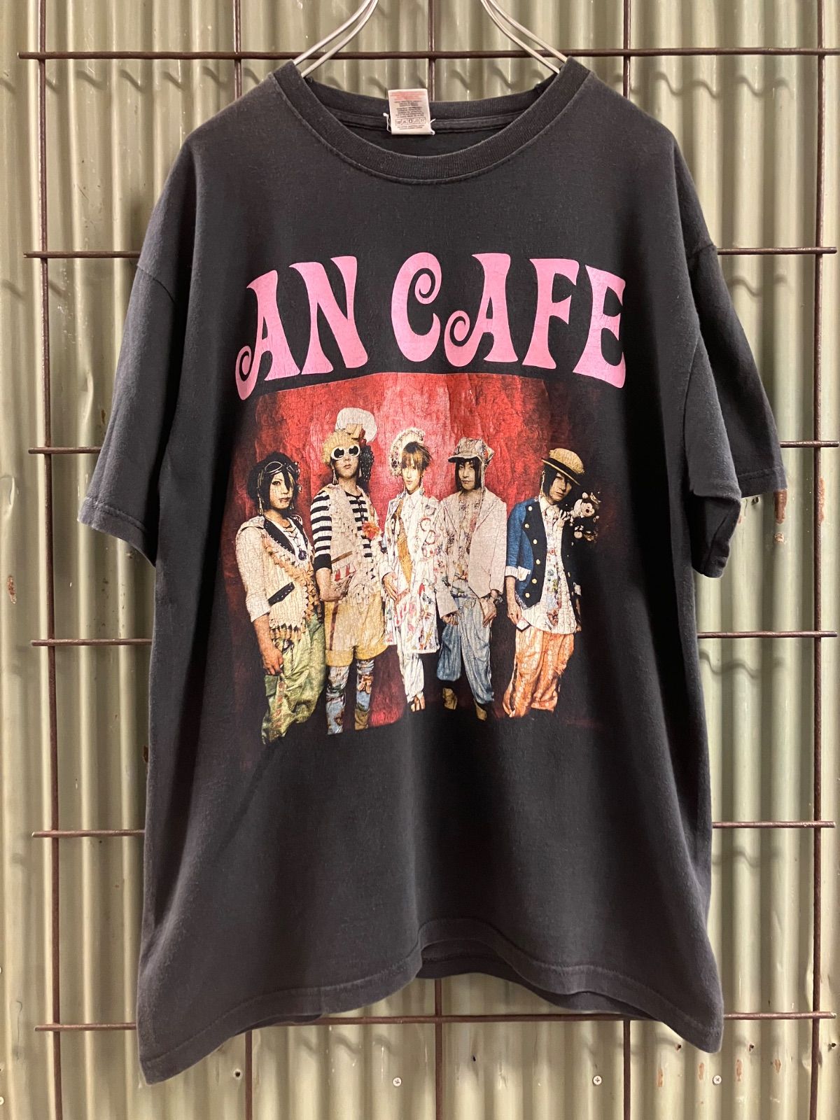 00’s AN CAFE Print T-Shirt アンカフェ　プリントTシャツ　カットソー　バンドT アーティスト　フルーツオブザルーム　Y2K