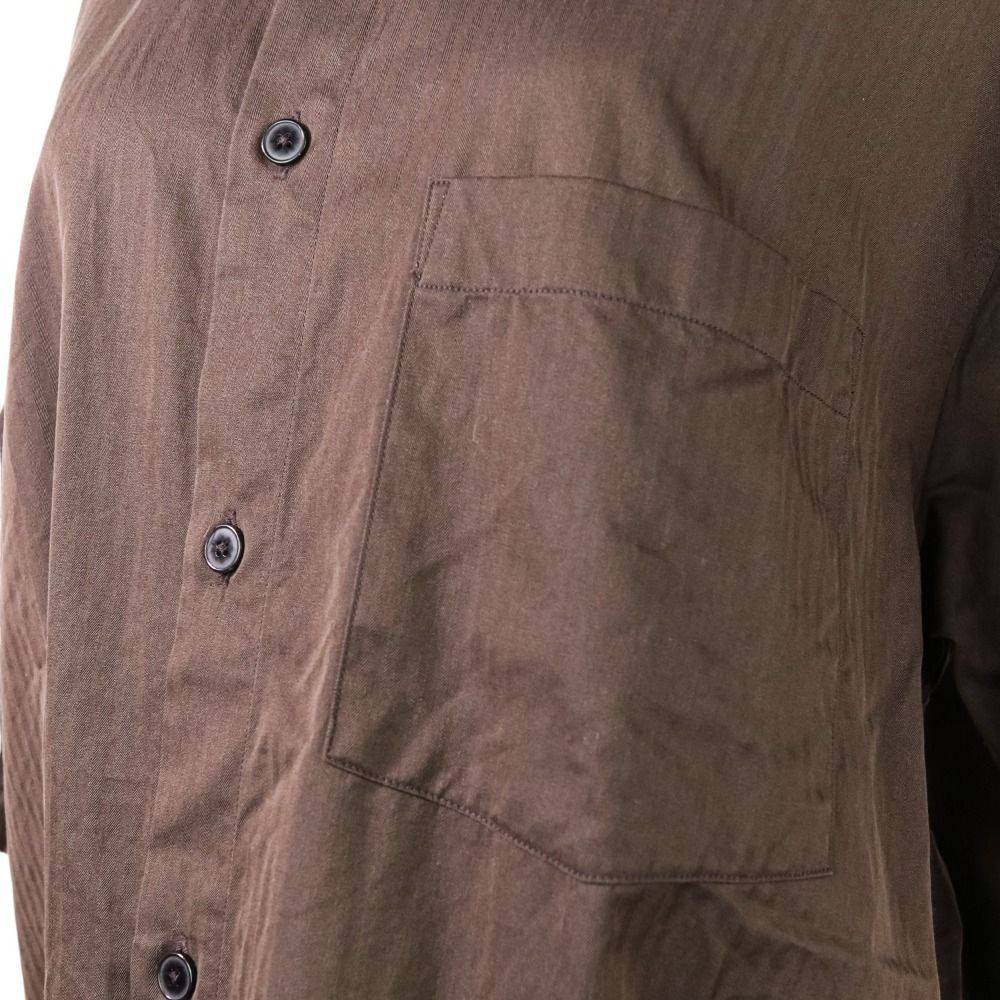 良品 22SS AURALEE オーラリー WASHED FINX HERRINGBONE HALF SLEEVED