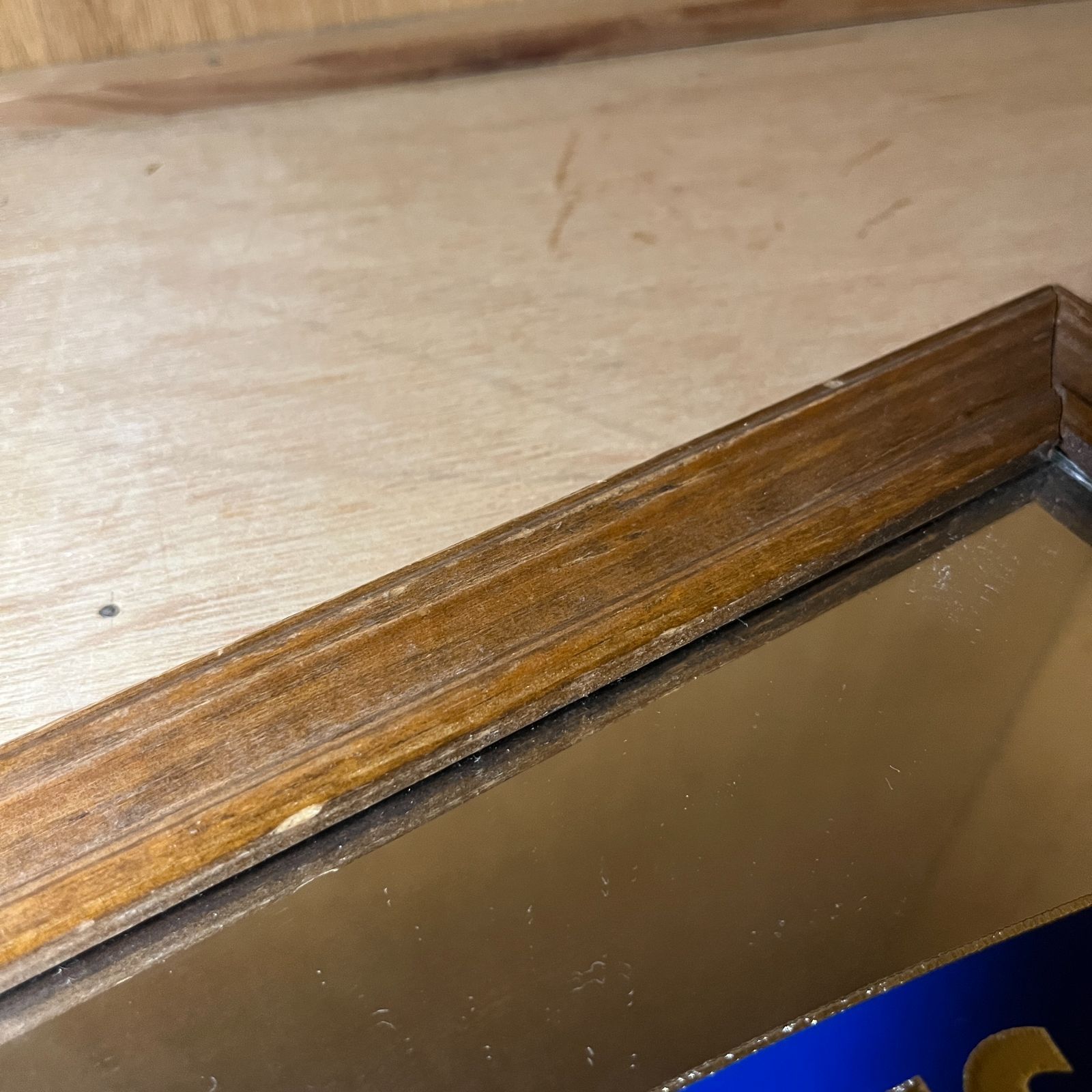 パブミラー】80s PEPSI ペプシ ビンテージ バーミラー wood