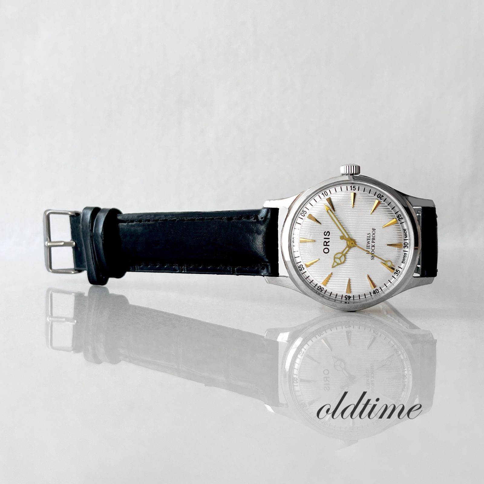 在庫限り！ 【希少 ゴールド シルバー 】ORIS オリス ヴィンテージ 手 