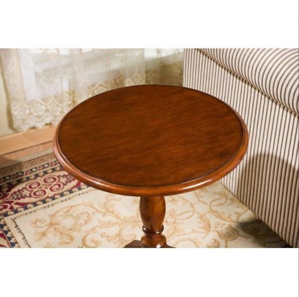 サイドテーブル おしゃれ 北欧 丸 木製 アンティーク 風 テーブル 丸テーブル コーヒーテーブル 円形天板 50cm ソファテーブル ベッドサイドテーブル MARWIL-DEMENAGEMENTS_CH