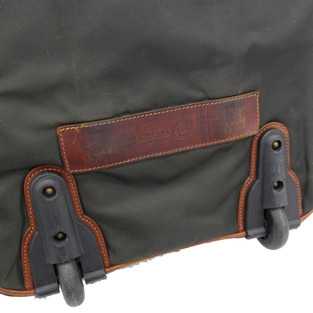美品 フェリージ Felisi 20174 トロリー レザー ナイロン 2way