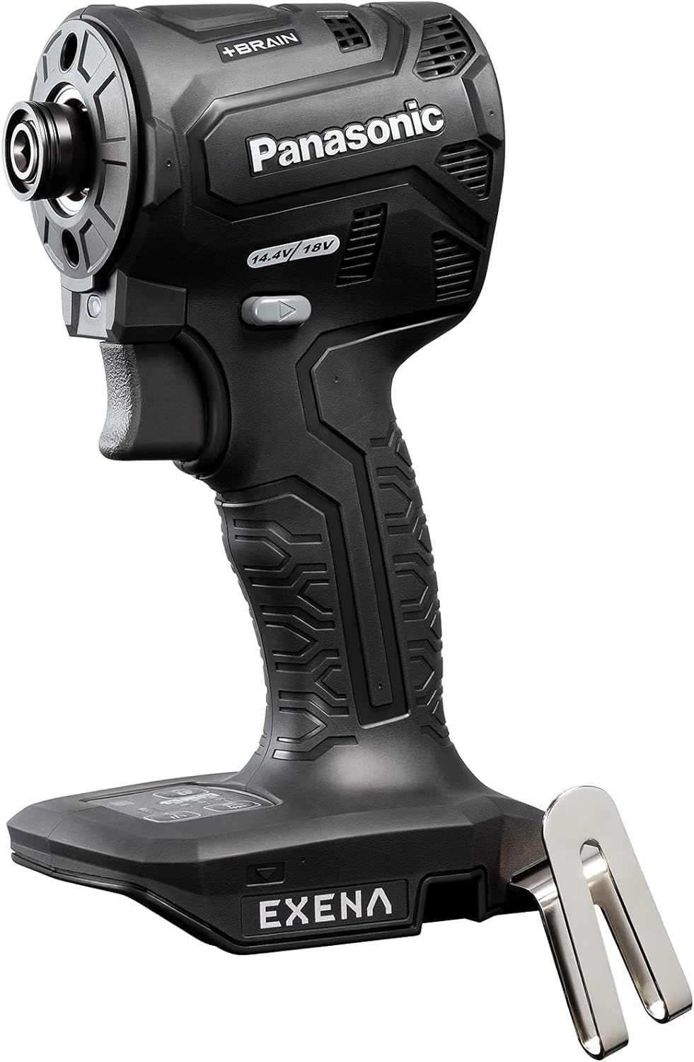 パナソニック 充電インパクトドライバー EXENA 本体のみ (ケース/充電器/電池パック 別売) デュアル(14.4V/18V対応)+BRAIN 電子クラッチ搭載 Pシリーズ EZ1PD1X-B ブラック