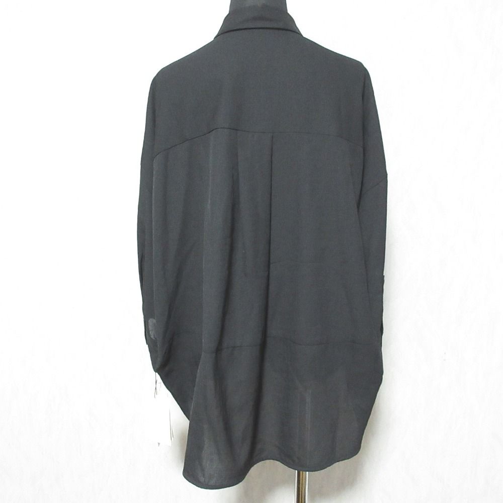 未使用 24AW GRACE CONTINENTAL グレースコンチネンタル コクーンシルエットシャツ 七分袖 ブラウス 0124341018 36 ブラック レディース 古着 中古 コクーンシルエットシャツ / GRACE CONTINENTAL | GRACE