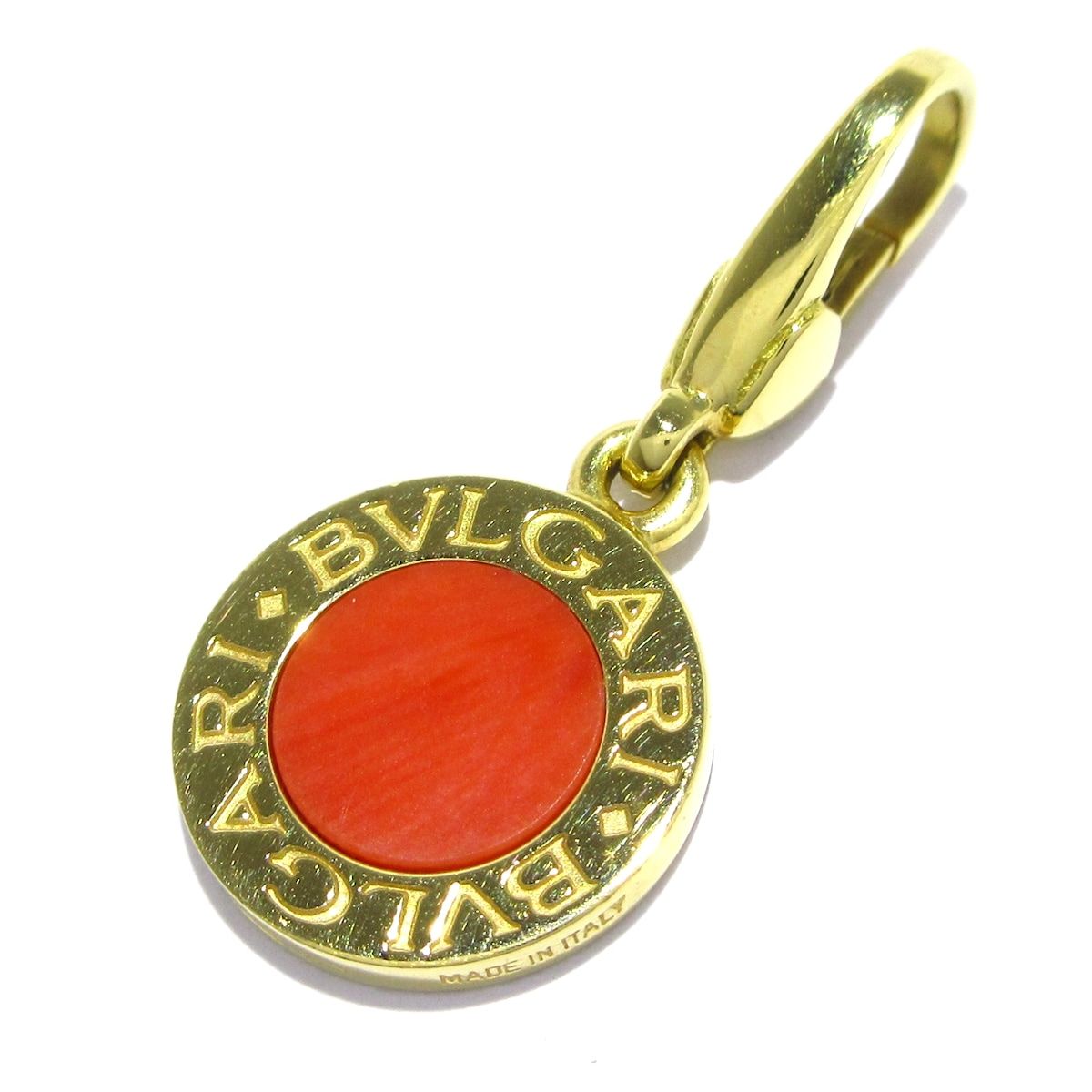 BVLGARI(ブルガリ) ペンダントトップ美品 K18YG×オレンジ 総重量