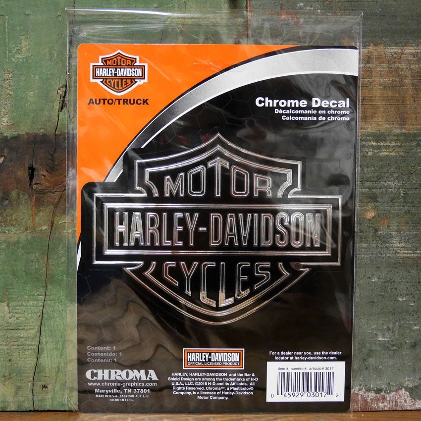 見事な創造力 ハーレーダビッドソン CLASSIC B&S LOGO エンボス ステッカー Harley-Davidson クロームデカール -  tokyo-bunka.com