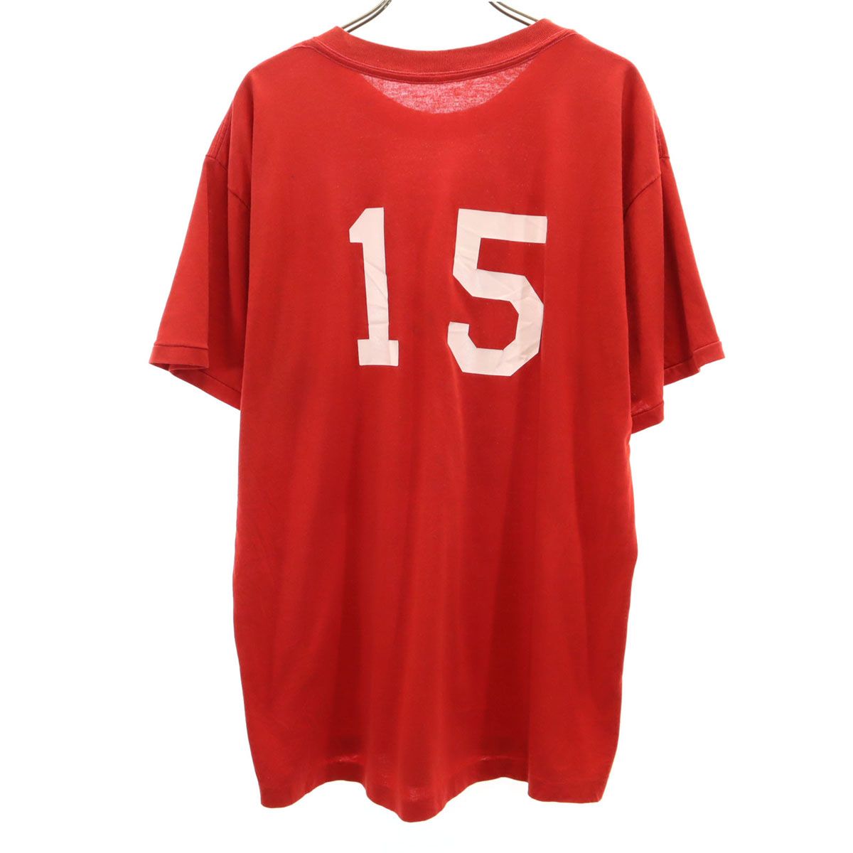 90s USA製 オールド 古着 ベースボール 半袖 ストライプ柄 80s ベース Bear ユニセックス 男女 Baseball GRAND SLAM ラビッドヘッドオールドプリント