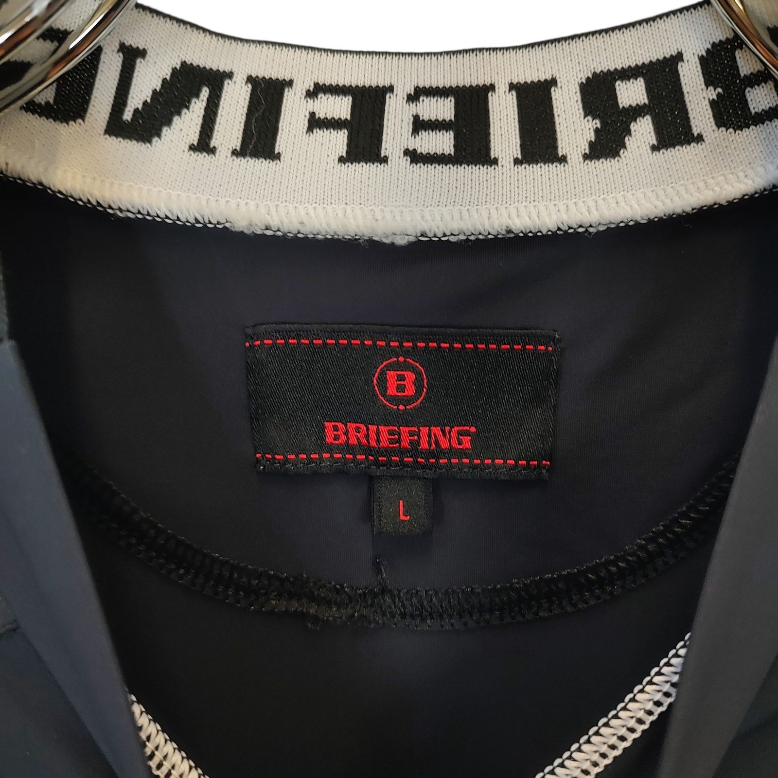 BRIEFING GOLF ブリーフィングゴルフ 24SS LOGO BACK RIB MOCK