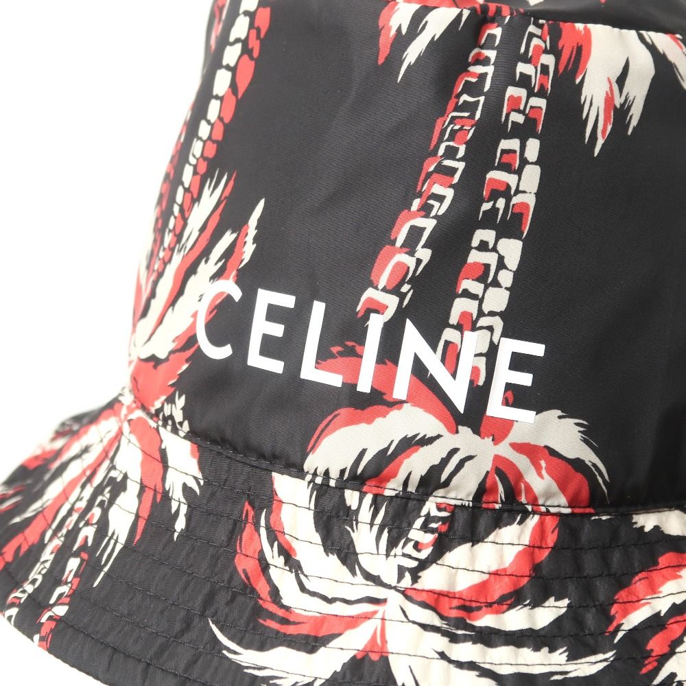 SALE‼️ CELINE パームツリー ナイロン バケットハット L 総柄 CELINE - □美品□CELINE セリーヌ ハット サイズS アロハ