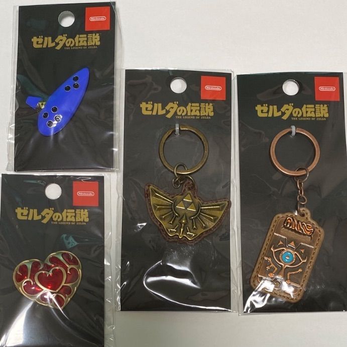 ゼルダの伝説 キーホルダー ピンズ パスケース8点セット