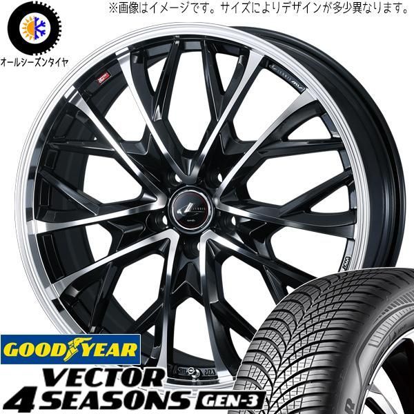 245/45R19 オールシーズンタイヤホイールセット レクサスLBX etc (GOODYEAR Vector & LEONIS MV 5穴  114.3) - メルカリ