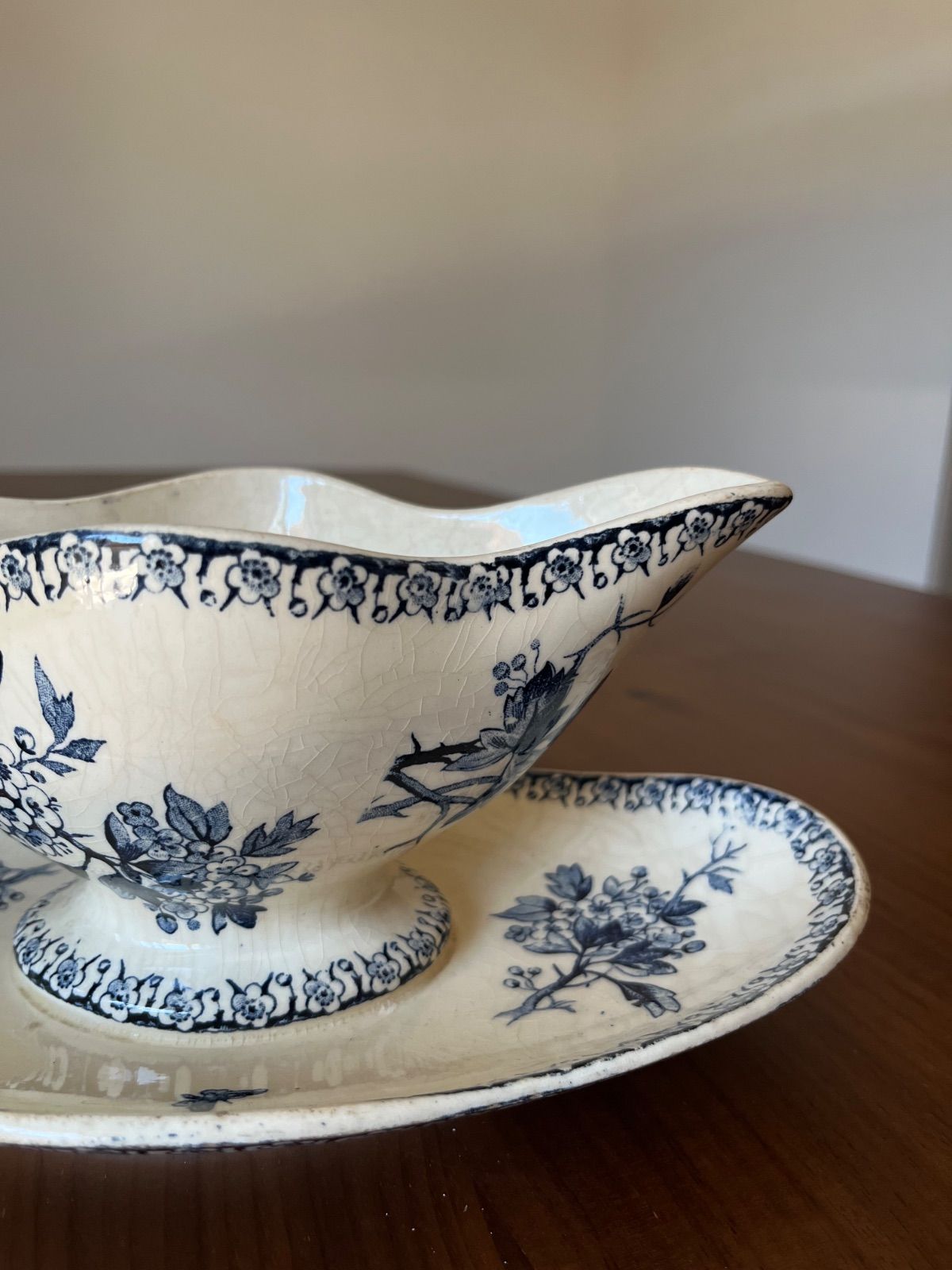  TERRE DE FER ジアン ソーシエール フランスアンティーク 菓器 菓子入れ 食器