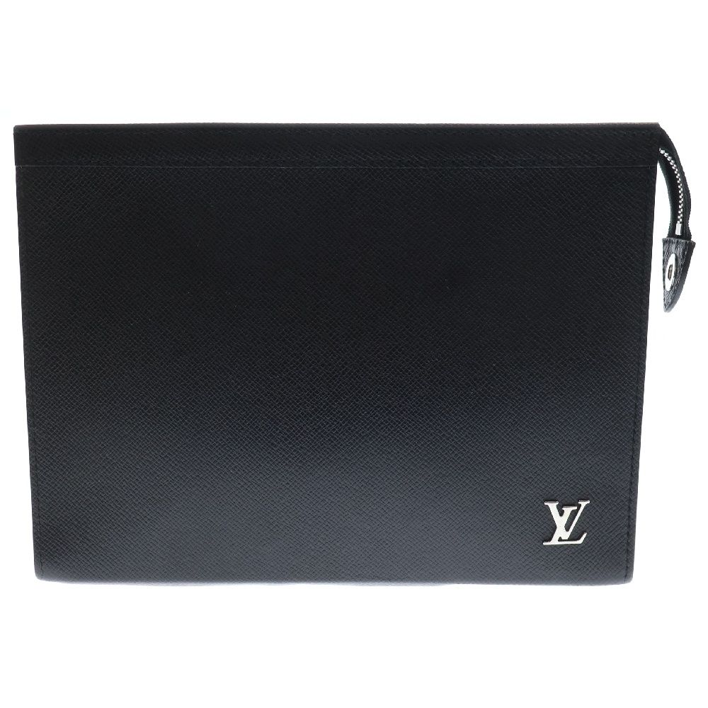 LOUIS VUITTON (ルイヴィトン) タイガ ポシェット ヴォワヤージュ セカンドバッグ クラッチバッグ ブラック M30450