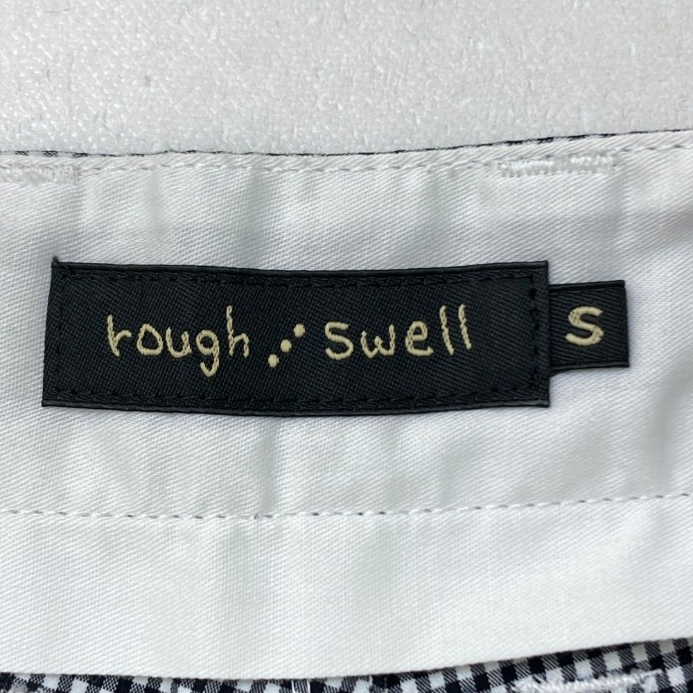 サイズ：S ROUGH&amp;SWELL ラフアンドスウェル  シアサッカー ロングパンツ ギンガムチェック柄 ブラック系 [240101465665] ゴルフウェア メンズ ストスト ROUGH&SWELL（ラフアンドスウェル） パンツ｜中古ゴルフウェア