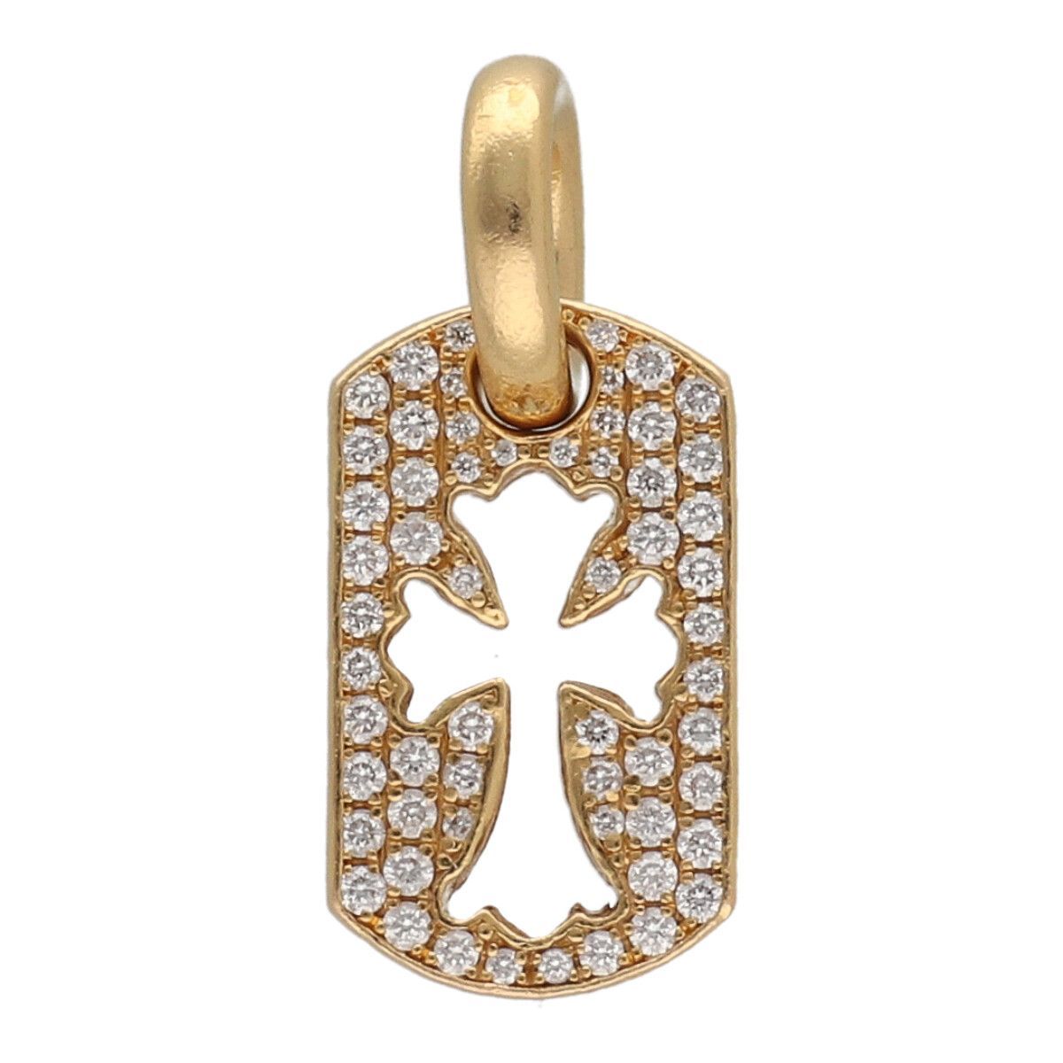 中古】 CHROME HEARTS クロムハーツ タイニーカットアウトクロス