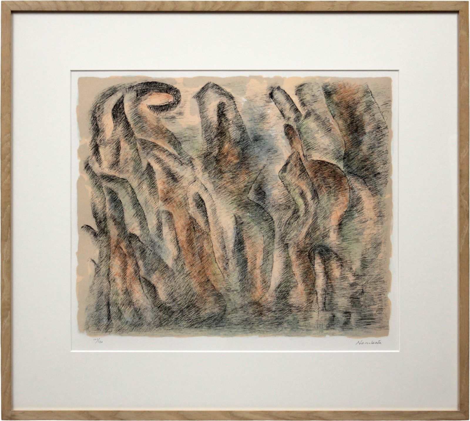 難波田龍起 「生成の詩」 リトグラフ 版画 絵画 - メルカリ