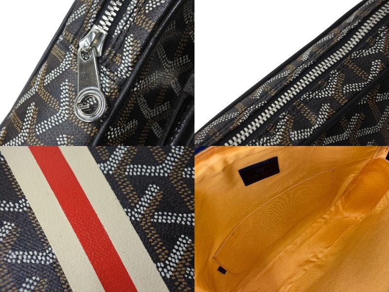 GOYARD ゴヤール ショルダーバッグ ヨナGM ブラック レザー