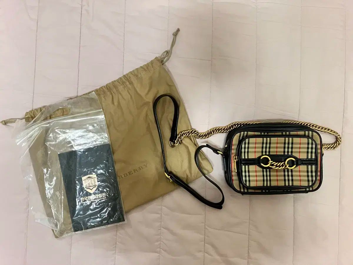 バーバリー 1983 チェック リング カメラバッグ バーバリー クロスバッグ