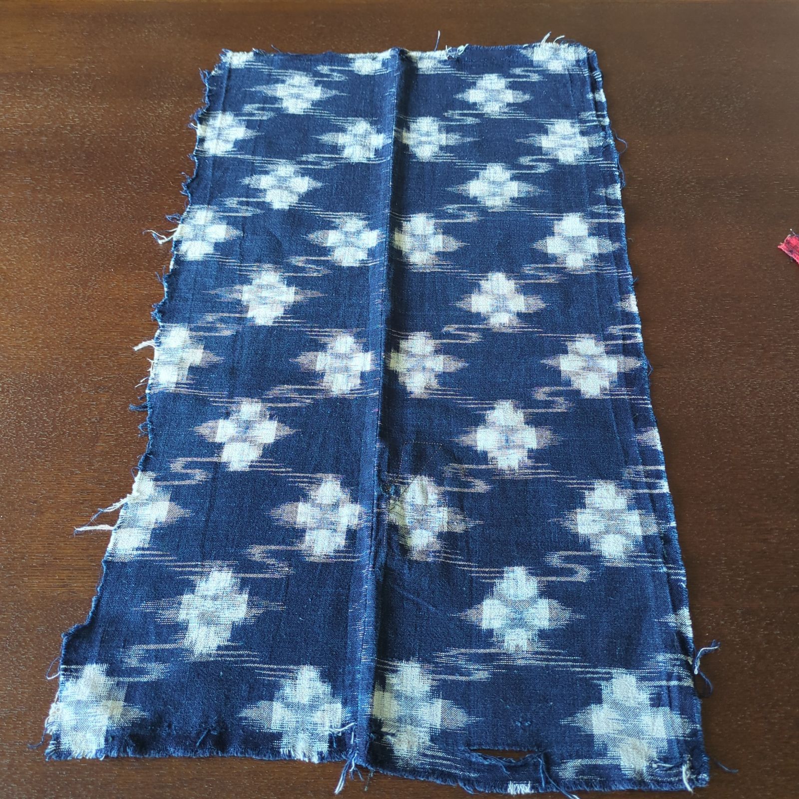 一閑張り　古布の藍　型染め　久留米絣 一閑張り 古布の藍 型染め 久留米絣 古布と藍染め｜こっとん