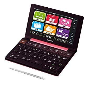 非常に良い】シャープ カラー電子辞書Brain 生活総合モデル ピンク系