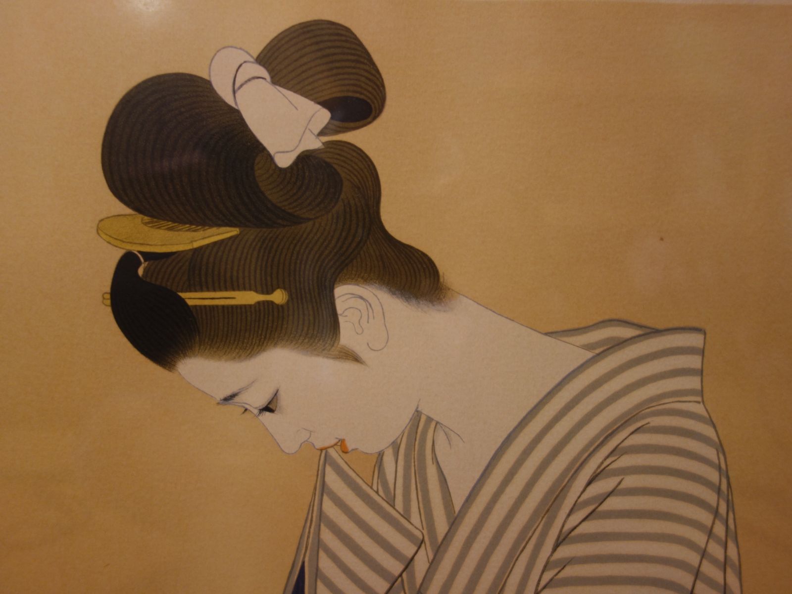 リトグラフ】志村立美 「湯あがり」 ファッション 美人画