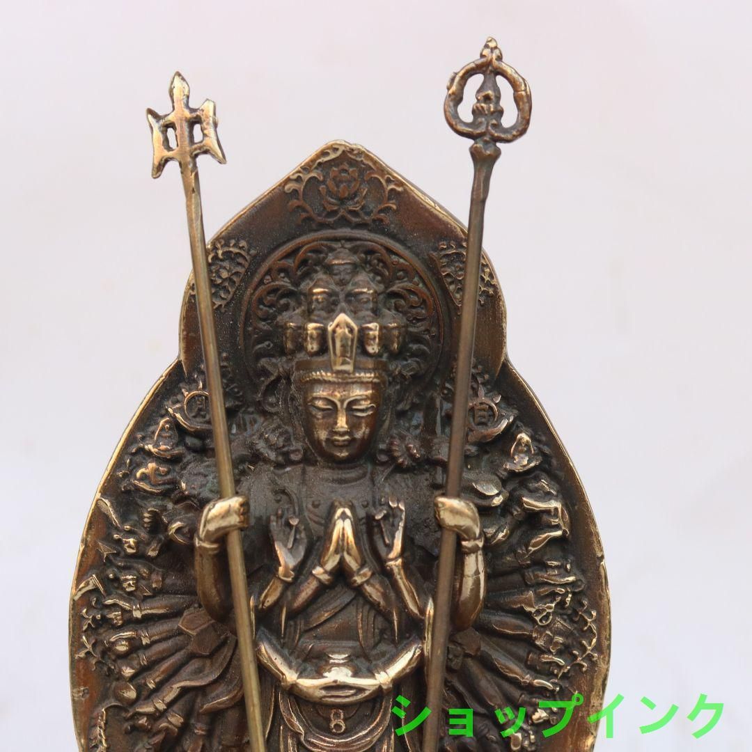 仏教美術 菩薩 観音 銅製 仏像 彫刻 置物 開運 風水 仏教美術 菩薩 観音 銅製 仏像 彫刻 置物 開運 風水 - メルカリ
