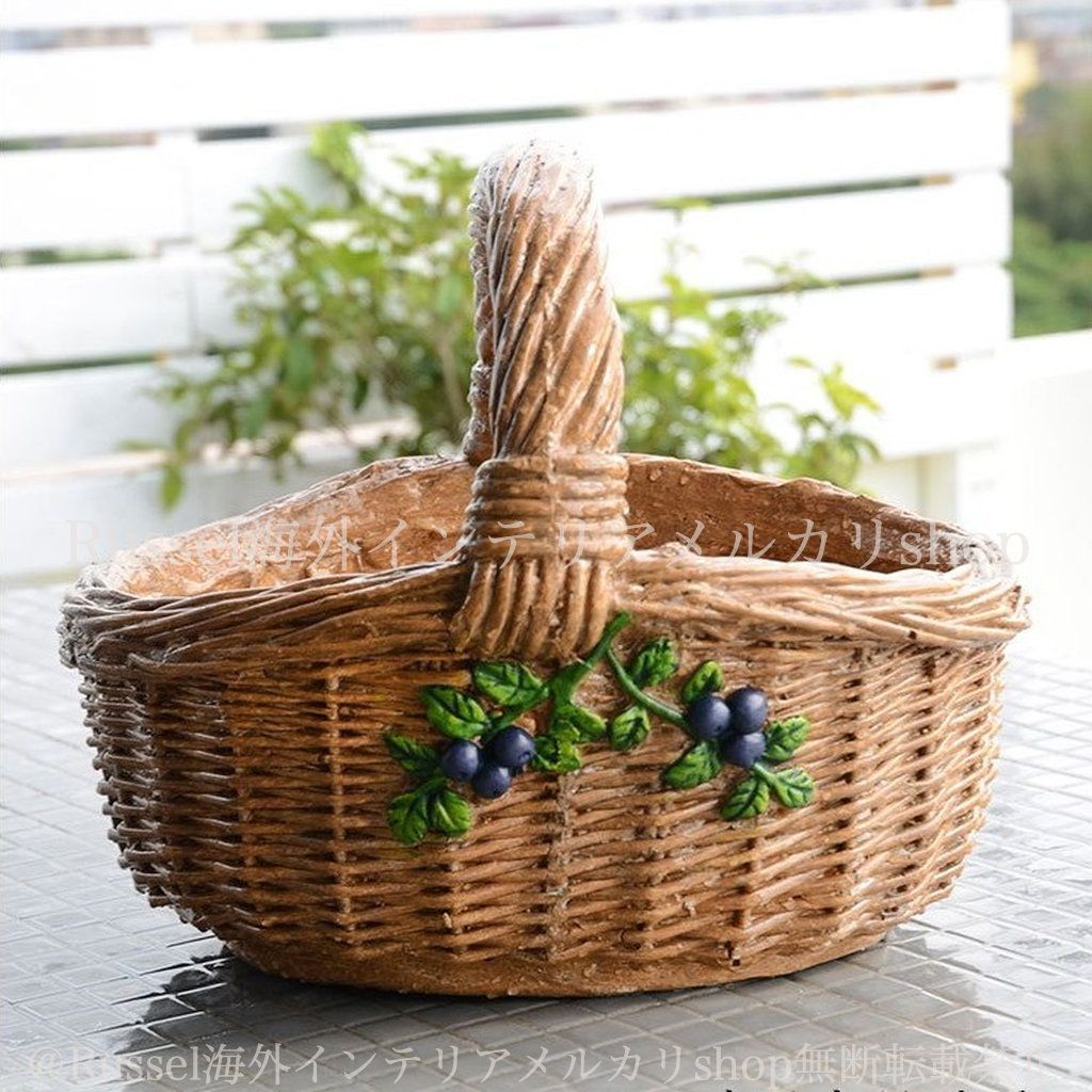 もののけ姫 プランター コダマ ジブリ プランター 植木鉢 編み