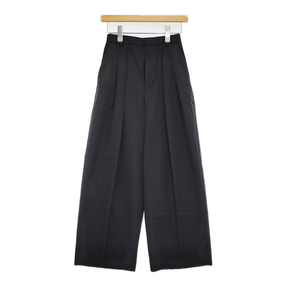 ATON COMPACT WOOL ツータックワイドパンツ 定価48400円 サイズ00  