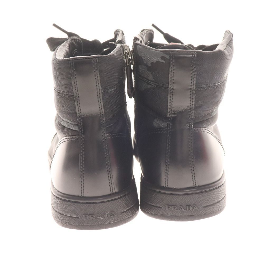 □ プラダ スニーカー シューズ 4T 2723 靴 ハイカット 迷彩 カモフラ
