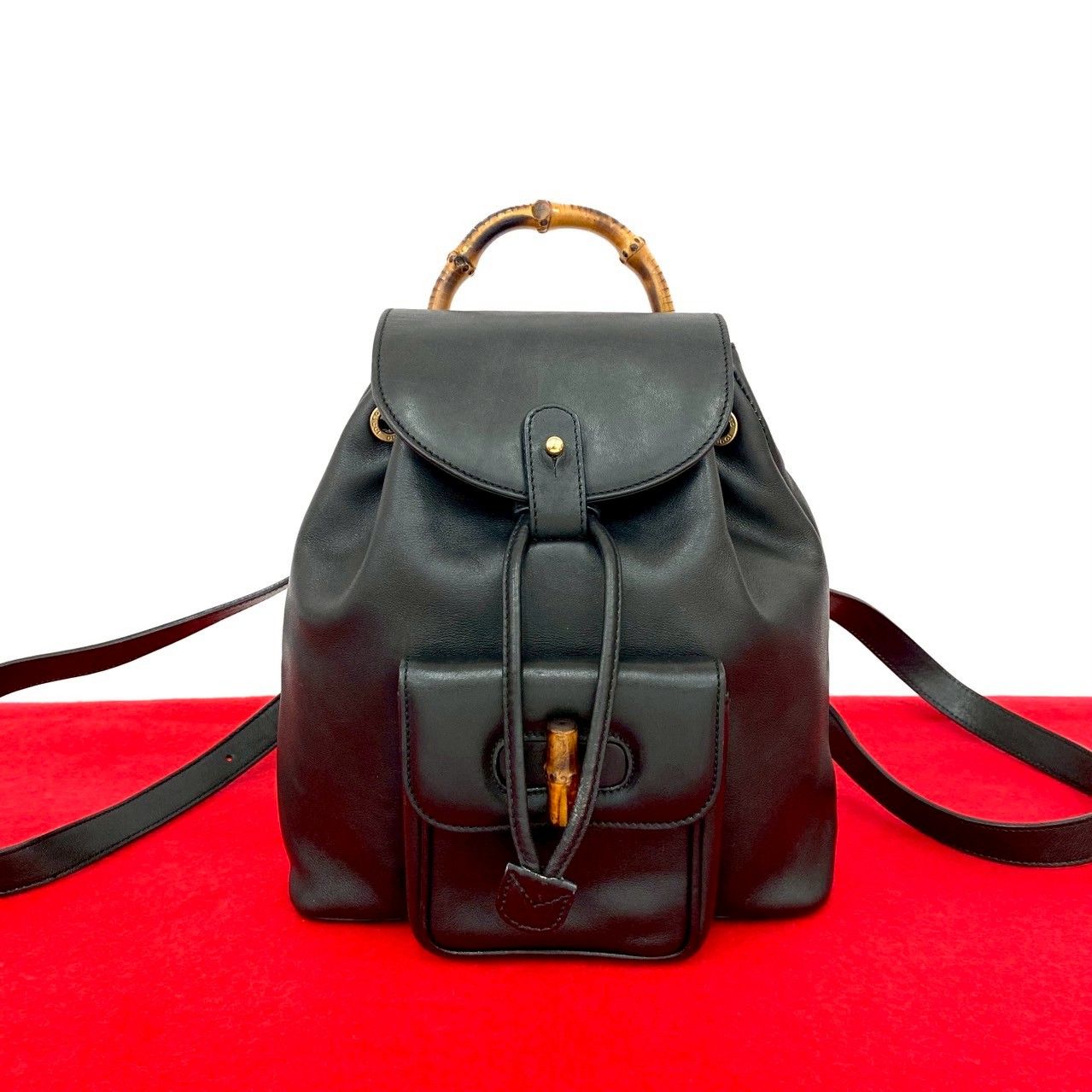 極 美品 GUCCI グッチ オールドグッチ ヴィンテージ バンブー