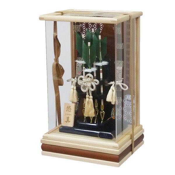 破魔弓 ８号 白木 悠真 破魔弓 アクリルケース飾り