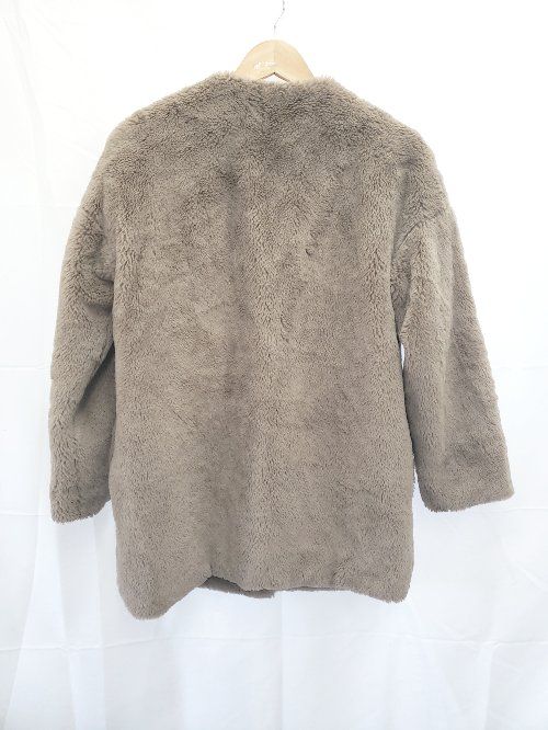 ◇ ⊇ select MOCA セレクト モカ フェイクファー 長袖 コート サイズM