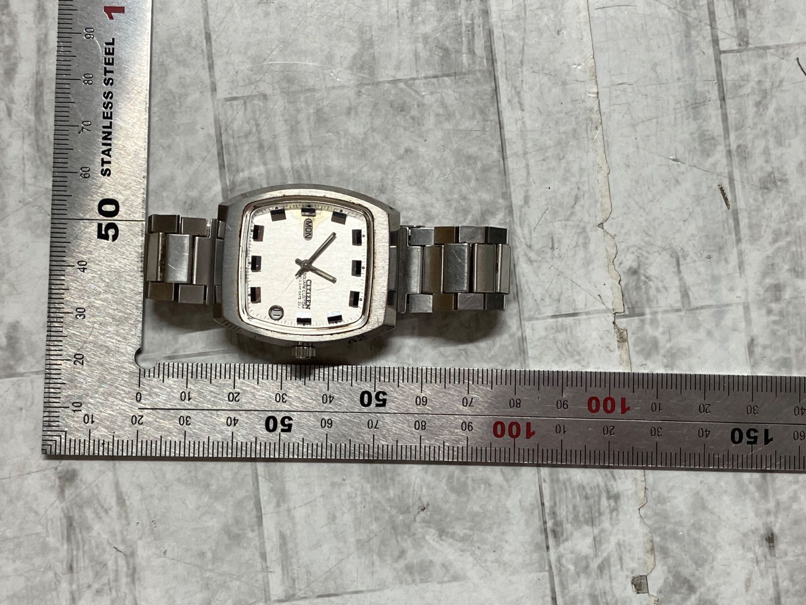 CITIZEN AUTO DAYDAT 25J SQUARE 自動巻 シチズン CITIZEN シチズン square custom auto day date 25石
