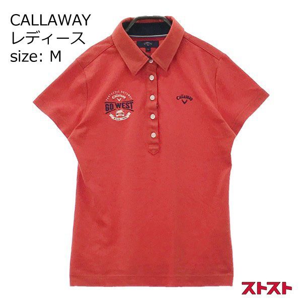 CALLAWAY キャロウェイ 半袖ポロシャツ レッド系 M [240001984637